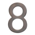 Architectural Mailboxes Brass 4 inch Floating House Number Dark Aged Copper 8 3582DC-8